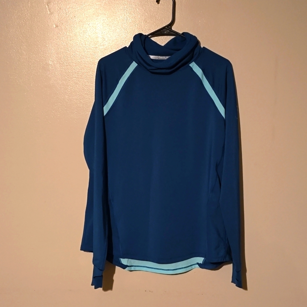 Under‎ Armour Lightweight Pullover Jacket Blue/Green Womens Size XL